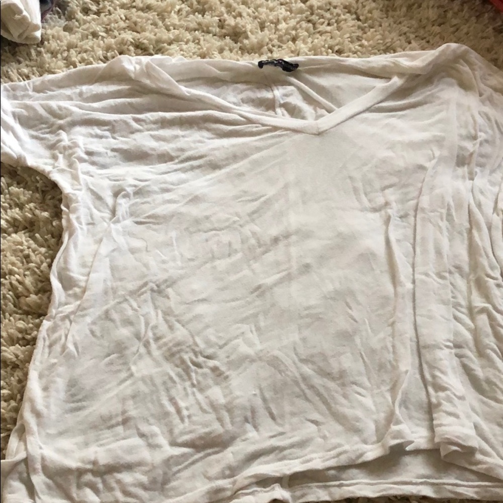 White flowy shirt